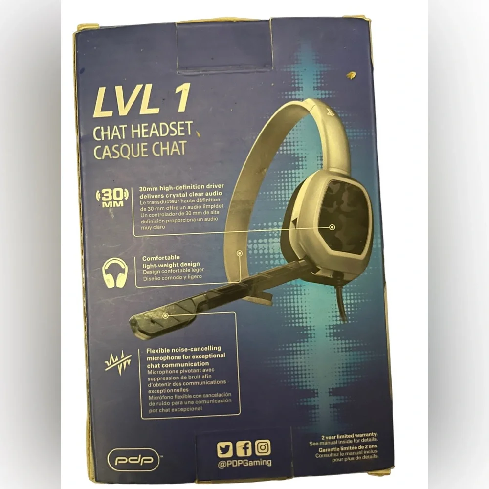 PlayStation LVL 1 Chat Headset For PS4